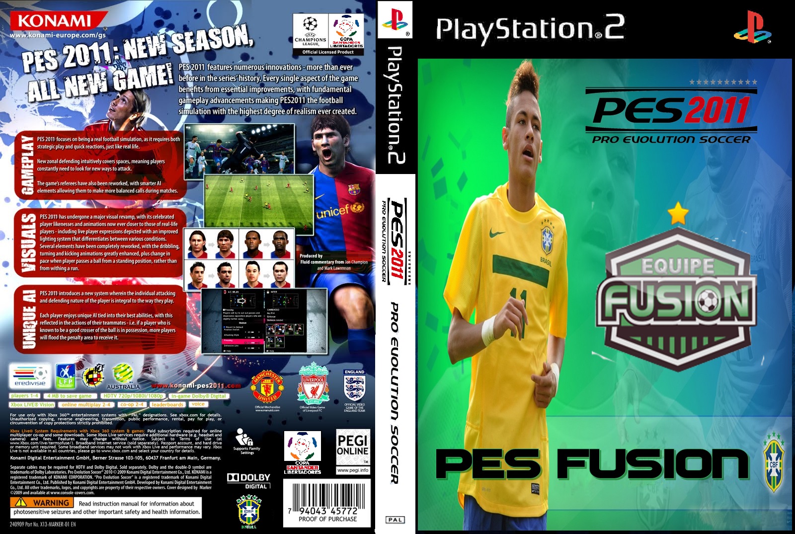 Museu dos Patches PS2: PES 2011 - Fusion 2.1